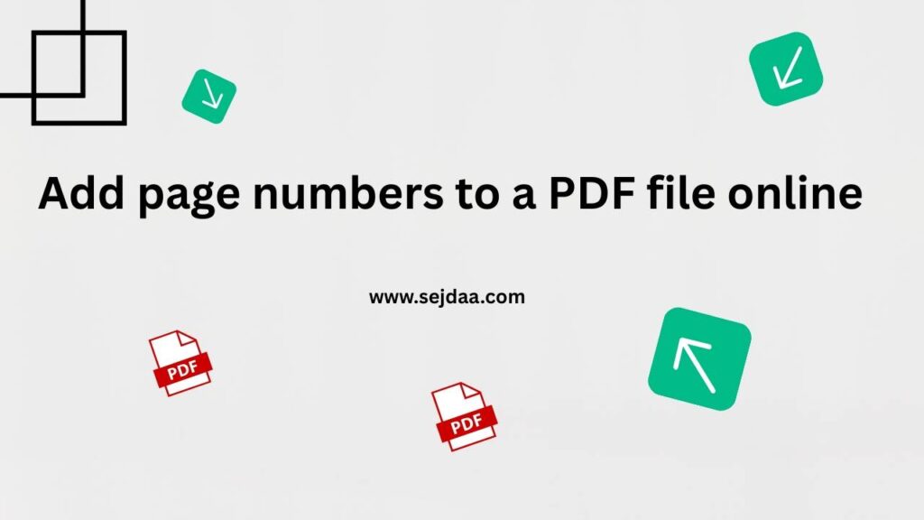 Add Page Numbers to a PDF