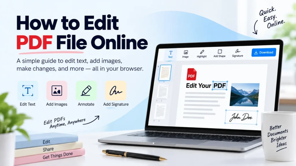 how to edit PDF file